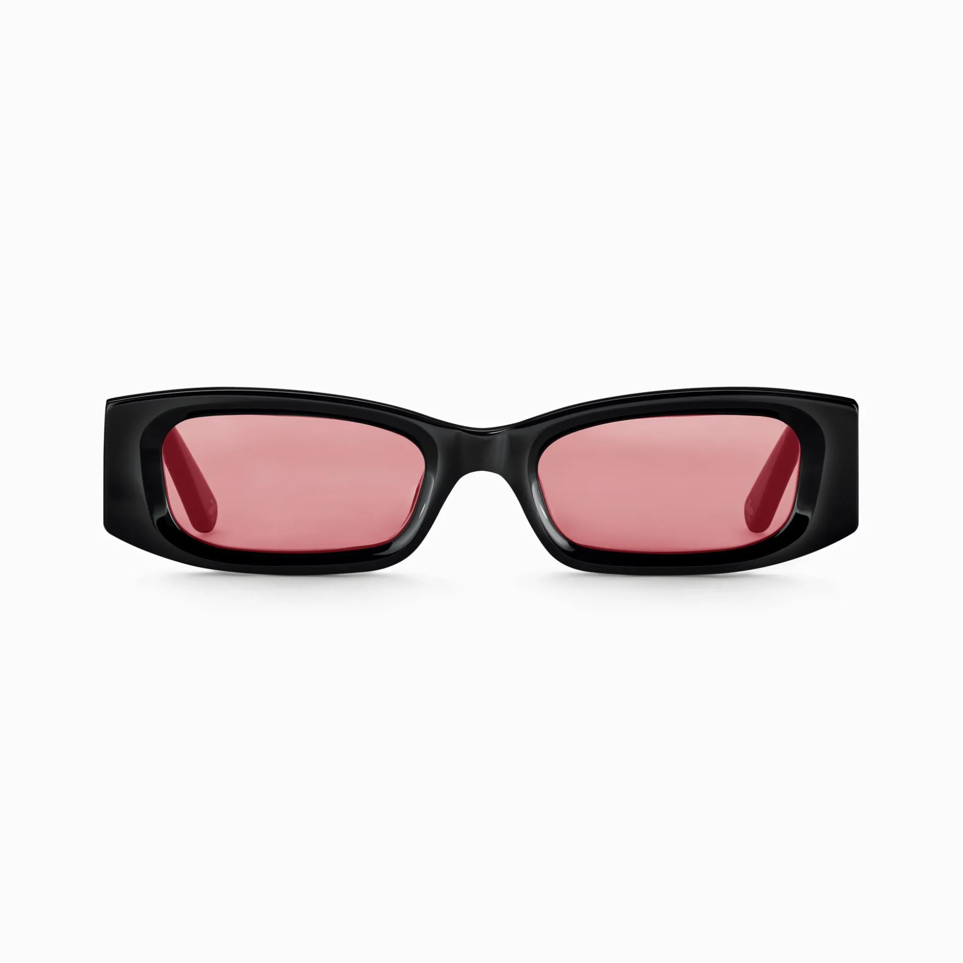 Clearance Sonnenbrille Kim schmal rechteckig dunkelrot Damen Sonnenbrillen|Sonnenbrillen