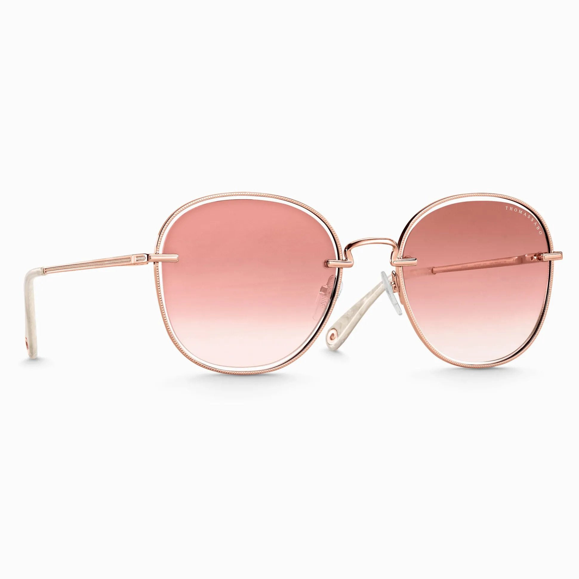 Hot Sonnenbrille Mia Quadratisch rosa Damen Sonnenbrillen