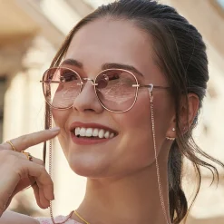 Hot Sonnenbrille Mia Quadratisch rosa Damen Sonnenbrillen