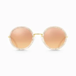 New Sonnenbrille Romy Rund Ethno Verspiegelt Damen Sonnenbrillen