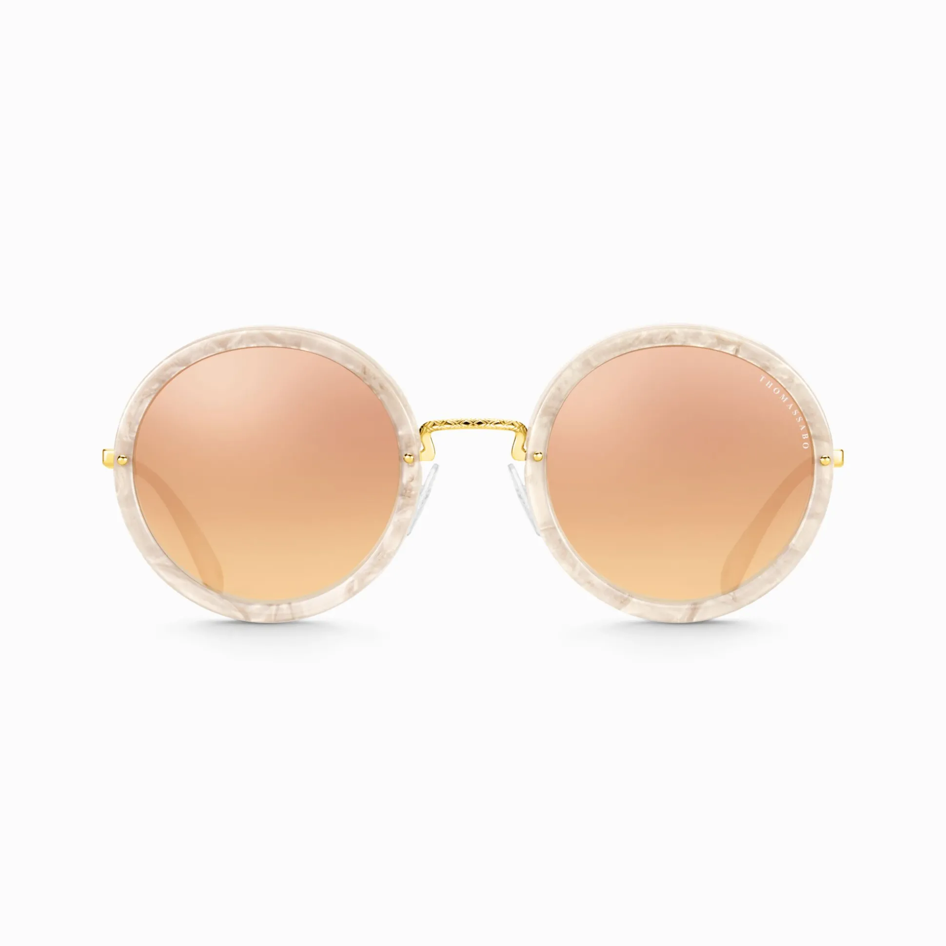 New Sonnenbrille Romy Rund Ethno Verspiegelt Damen Sonnenbrillen