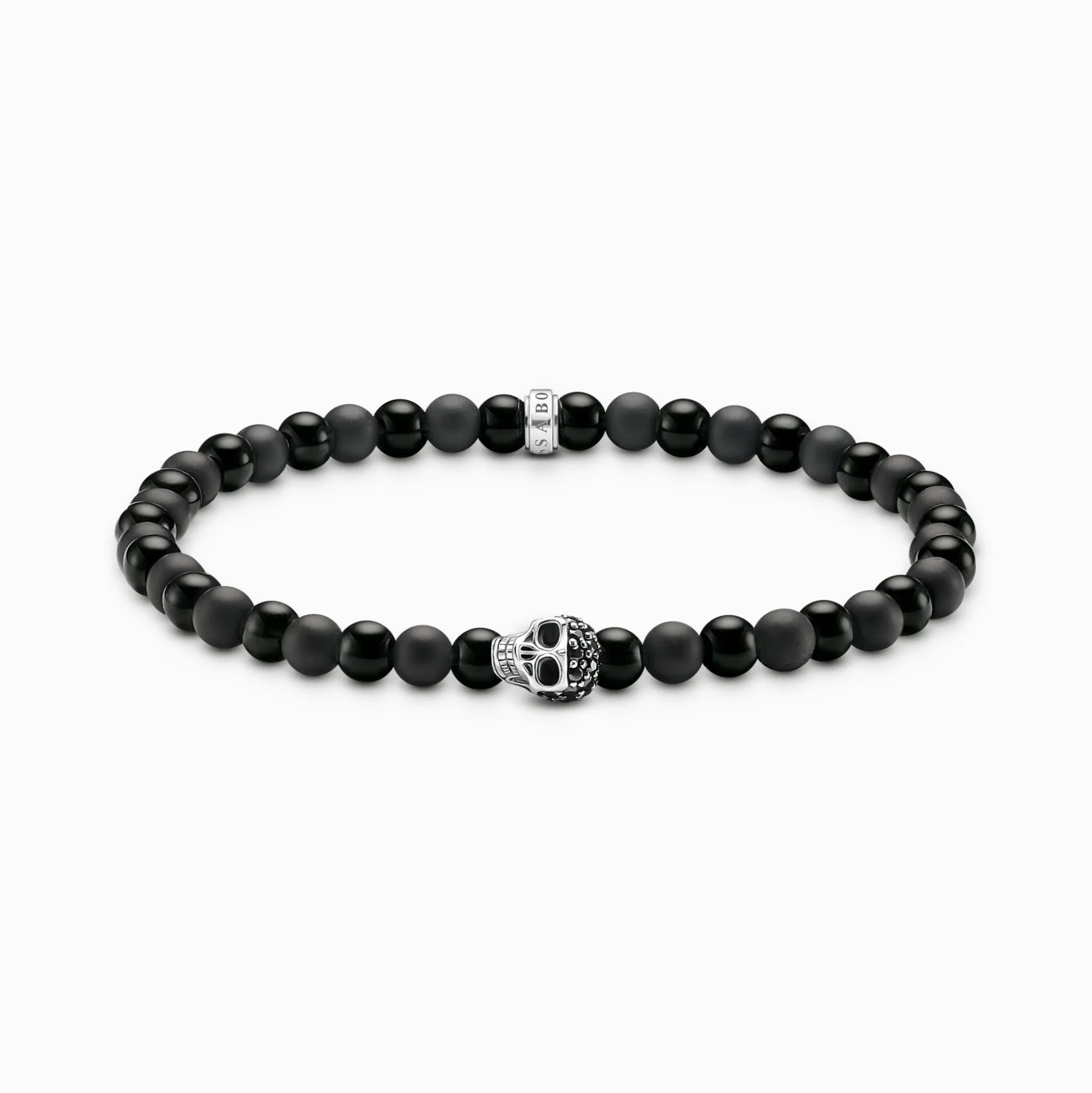 Best Talisman-Armband Skull mit Obsidian Damen Armbänder|Armbänder