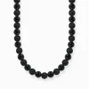 Online Talisman-Kette mit Obsidian Damen Halsketten|Halsketten